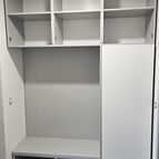 Botník - bílo-šedý dekor